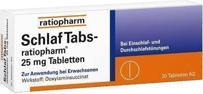 SCHLAF SLEEP TABS-ratiopharm 25 mg tablets UK