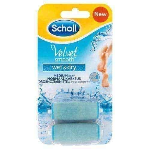 Scholl Velvet Smooth Wet & Dry interchangeable rotary heads x 2 pieces UK