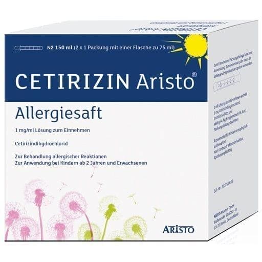 Seasonal and perennial allergic rhinitis, CETIRIZIN Aristo allergy juice UK