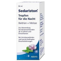 SEDARISTON drops for night nervous sleep disorders 50 ml UK