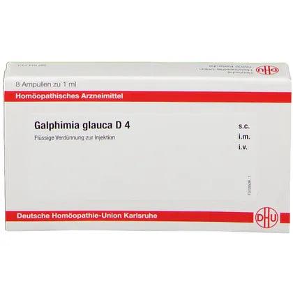 Sedative, anxiolytic, anticonvulsant, antiasthmatic, antiallergic, GALPHIMIA GLAUCA D 4 ampoules UK