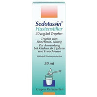 SEDOTUSSIN Cough suppressant drops 30 ml UK