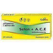 SELEN (Selenium) + A, C, E Antioxidant x 30 tablets, selenium supplement UK
