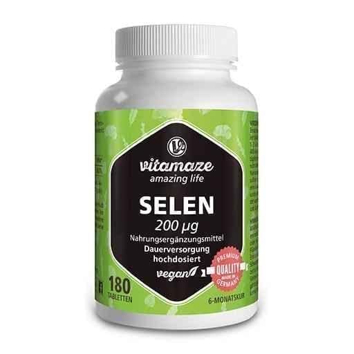 SELENIUM 200 µg high-dose vegan tablets 180 pcs UK