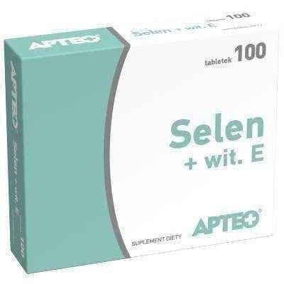 Selenium APTEO + Vit. E x 100 tablets UK