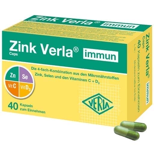 Selenium, vitamin C, vitamin D3, zinc citrate, ZINC VERLA immune Capsules UK