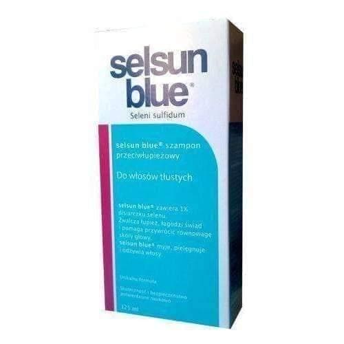 SELSUN BLUE dandruff SHAMPOO for oily hair 125ml UK