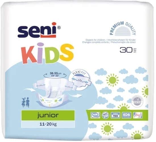 SENI diapers KIDS JUNIOR (11-20 kg) x 30 pieces, baby nappies UK