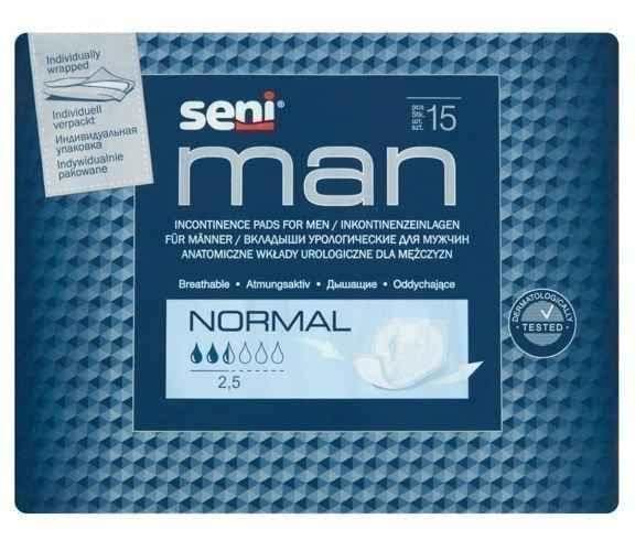 Seni Man Normal Urological cartridges x 15 pieces UK