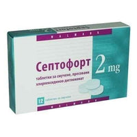 SEPTOFORT 2 mg. 12 lozenges UK