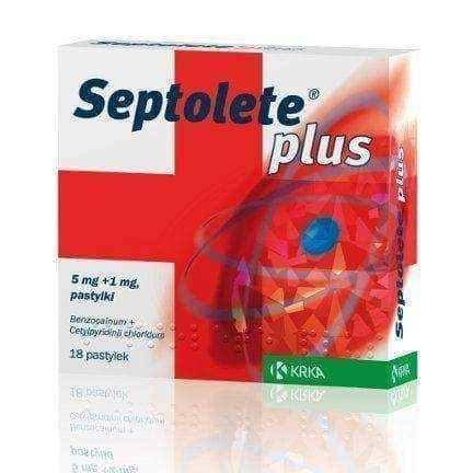 Septolete Plus x 18 tablets, ocally analgesic and disinfectant UK