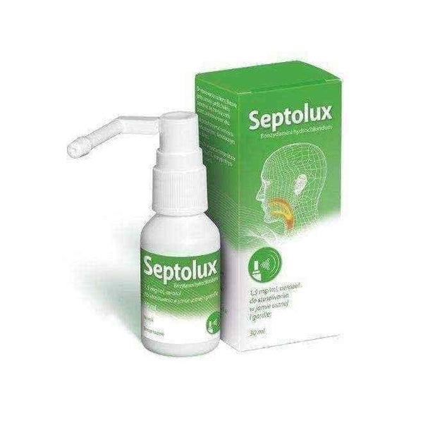 SEPTOLUX spray 30ml, sore throat treatment UK