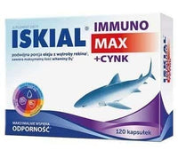 Shark liver oil Immuno Max + Zinc Iskial squalene capsules UK