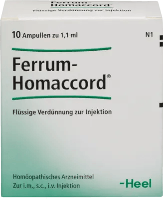 Shoulder, arm syndrome, epicondylitis, anaemia, FERRUM HOMACCORD ampoules UK