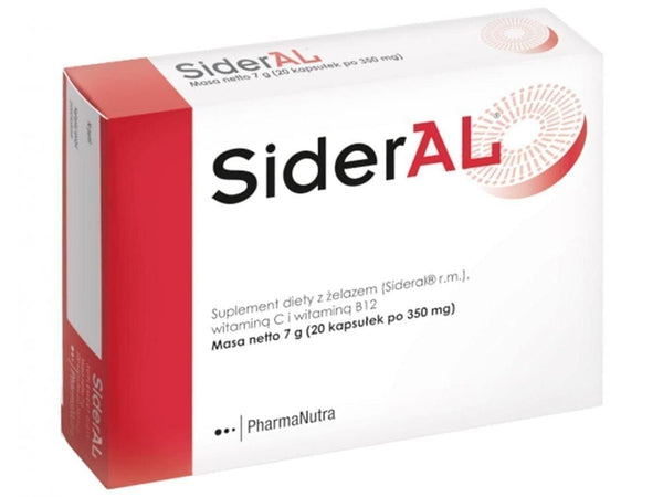 Sideral 350 mg, iron, vitamin C, B12, maintaining proper cognitive functions UK