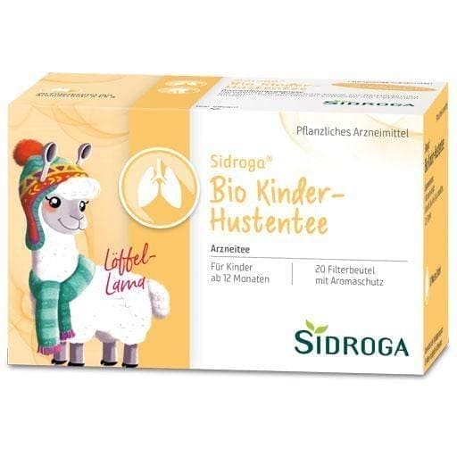 SIDROGA organic children's cough tea filter bag UK