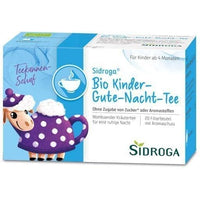 SIDROGA organic Kids children's bedtime tea filter bag UK