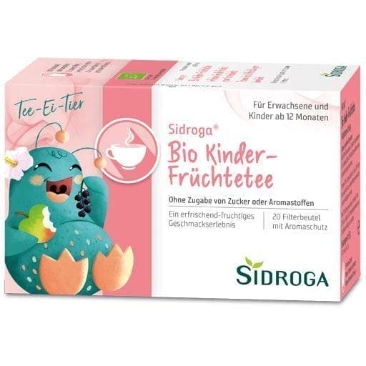 SIDROGA organic Kids children's fruit tea filter bag UK