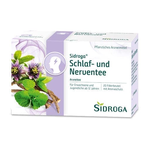 SIDROGA sleep, nerve tea, valerian root, lemon balm, passion flower, peppermint leaves UK