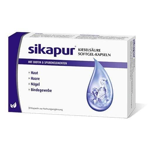 SIKAPUR silica softgel capsules 30 pc skin, hair, nails UK
