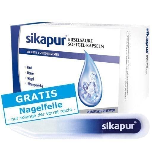 SIKAPUR silica softgel capsules 90 pc skin, hair, nails UK