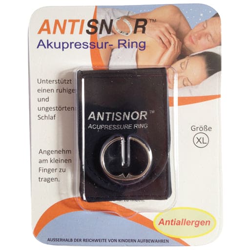 Silent snore, snoring, snore stop, ANTISNOR acupressure ring size XL UK