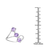 Silver amethyst engagement ring UK