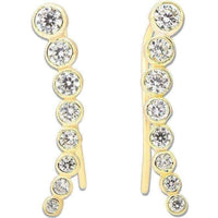 Silver climber earrings UK