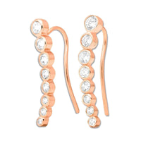 Silver climber earrings UK