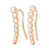 Silver climber earrings UK