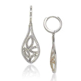 Silver cubic zirconia earrings UK