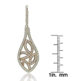 Silver cubic zirconia earrings UK