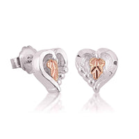 Silver Heart Earrings UK