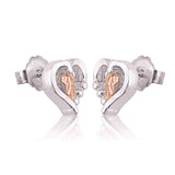 Silver Heart Earrings UK