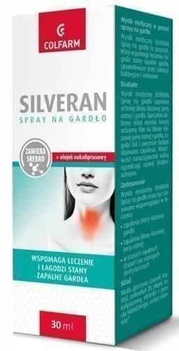 Silveran throat spray 30ml UK