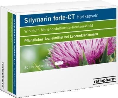 SILYMARIN forte-CT Milk thistle extract hard capsules UK