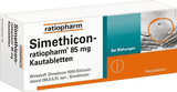 SIMETHICONE ratiopharm 85 mg chewable tablets UK