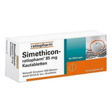 SIMETHICONE ratiopharm 85 mg chewable tablets UK