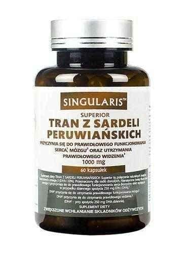 SINGULARIS Tran with Peruvian anchovies Superior x 60 capsules UK