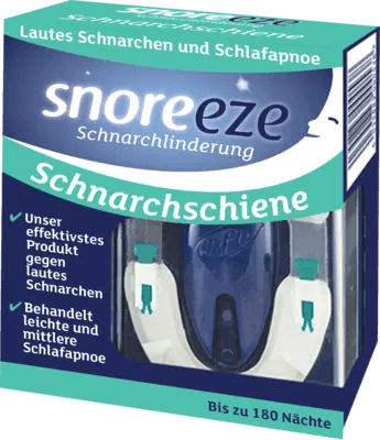 Sleep apnea, treatment for heavy snoring, SNOREEZE snoring splint UK