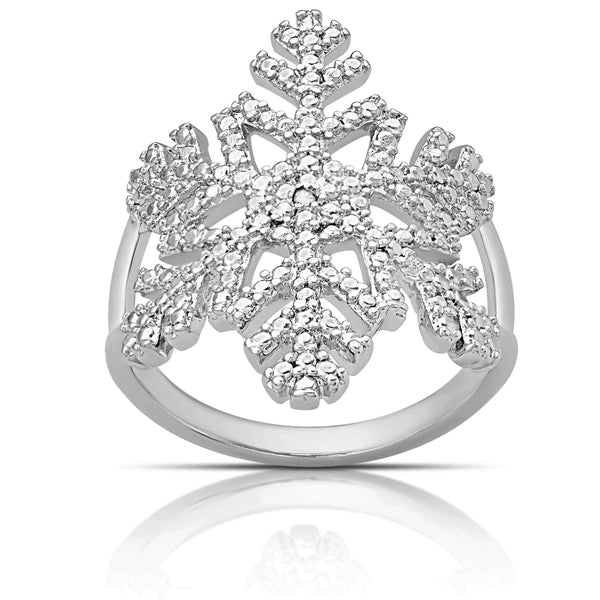 Snowflake diamond ring UK