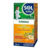 SOLBABY THROAT Syrup 100ml, 1 year+, sore throat remedies, throat infection UK