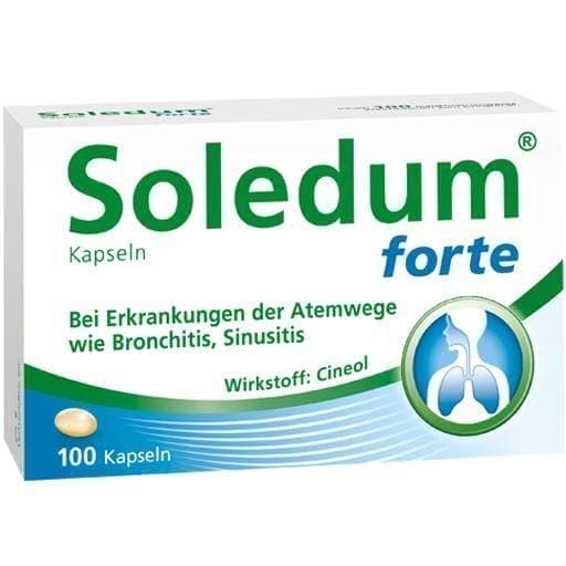 SOLEDUM forte capsules 200 mg 100 pc upper respiratory tract infection UK