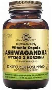 SOLGAR Ashwagandha root extract (Witania Ospała) x 60 capsules UK