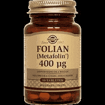 Solgar Folate (Metafolin®) 400μg x 50 tablets UK