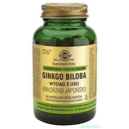 Solgar Ginkgo Japanese x 60 capsules, ginkgo biloba UK