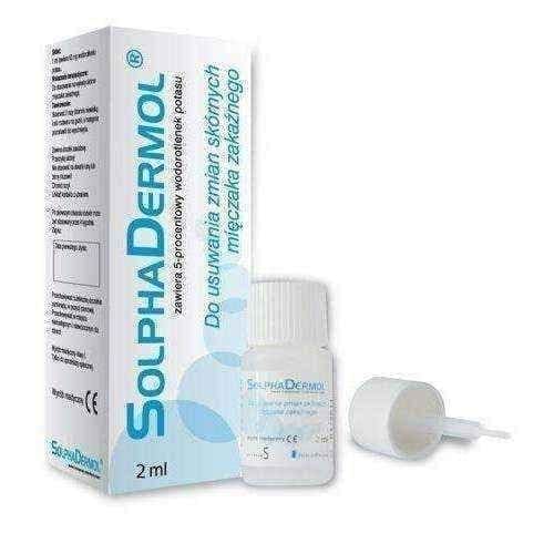 SOLPHADERMOL liquid 5% 2ml, molluscum contagiosum, skin lesion removal UK
