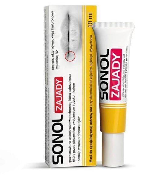 SONOL Zajady (LIP) ointment, treatment for rash on lips, swelling and rash on lips UK