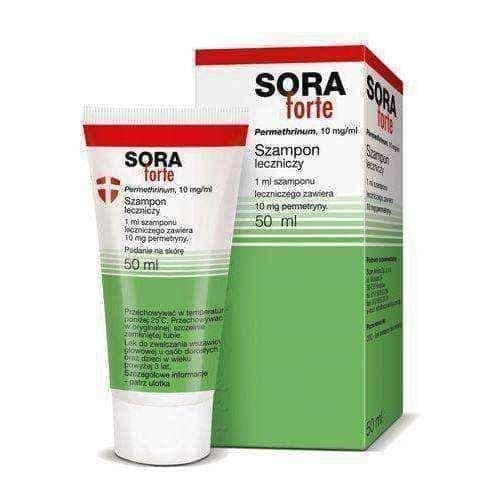 SORA Forte Shampoo 50ml, parasite cleanse UK