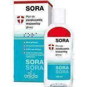 SORA Liquid for head lice 100ml, head lice treatment, dimethicone oil, silicone oil UK